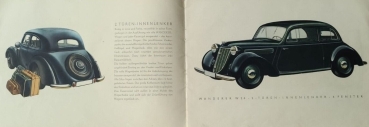 Preview: Wanderer Automobile W 24 Modellprogramm 1938 Automobilprospekt (6749)